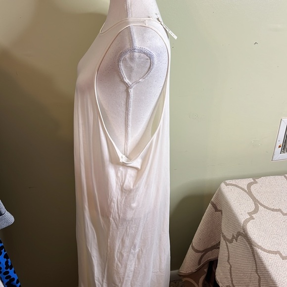 Madewell Ivory Plus Softfade Cotton Cover-Up Tank Dress, size 1X, NF696 - Picture 13 of 16